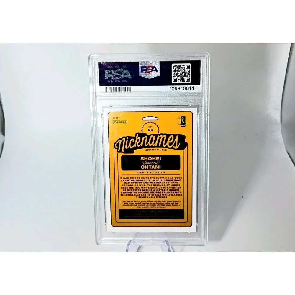 Shohei Ohtani #N6 Panini Donruss -Nicknames Diamond 2019 SP 630/999 PSA 9